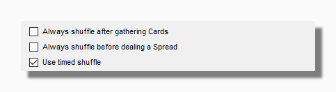 Shuffle Options