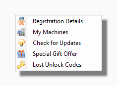 Registration Menu